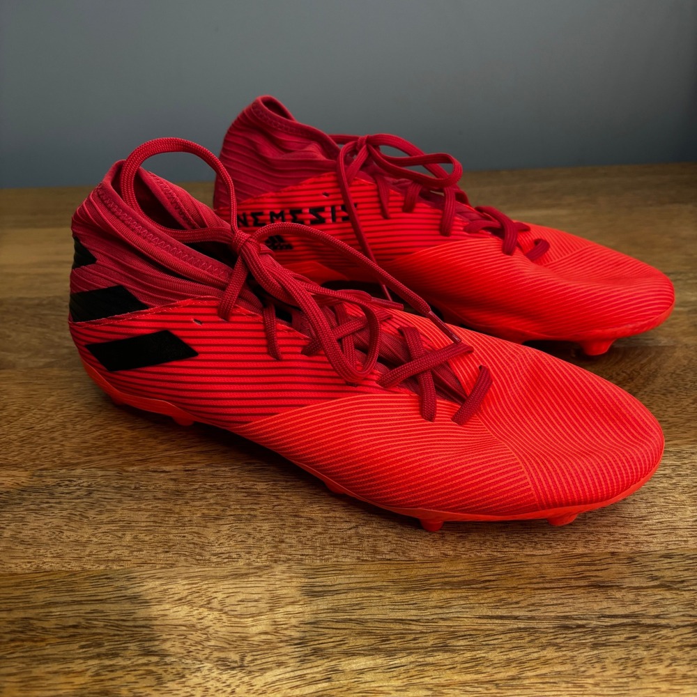 Adidas Nemesis Soccer Cleats 12 Agility Firm Ground Synthetic Red 2020